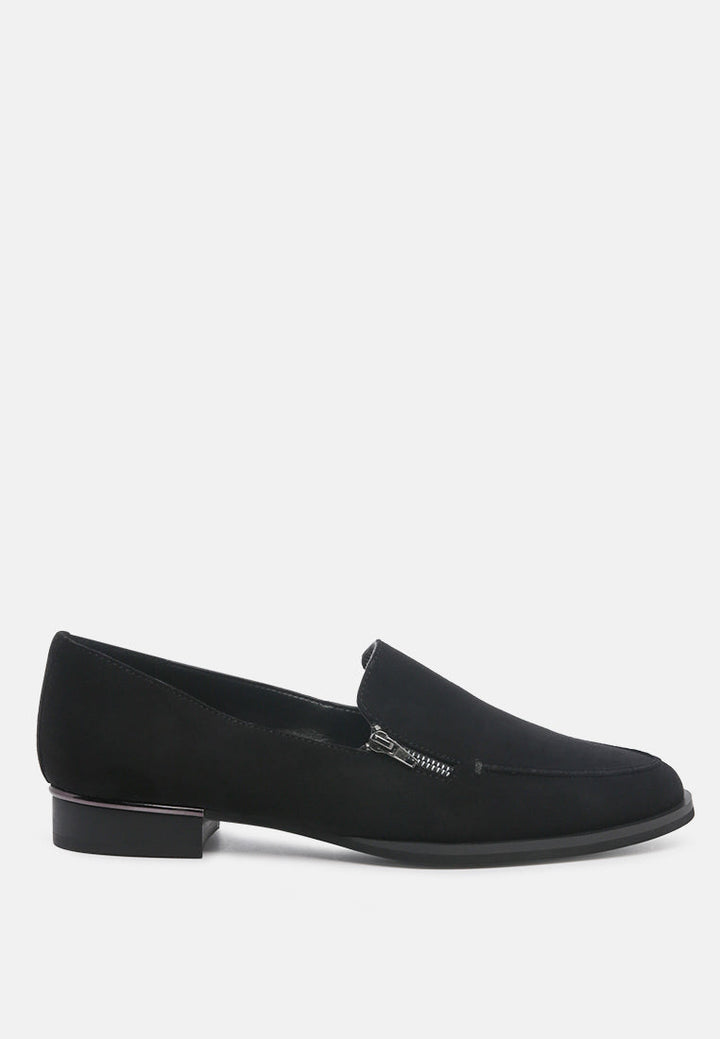 sara suede slip-on loafers by ruw#color_black