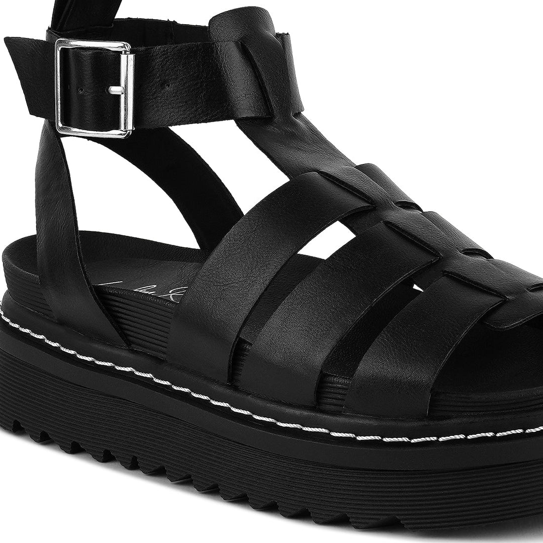 black vega platform gladiator sandals#color_black