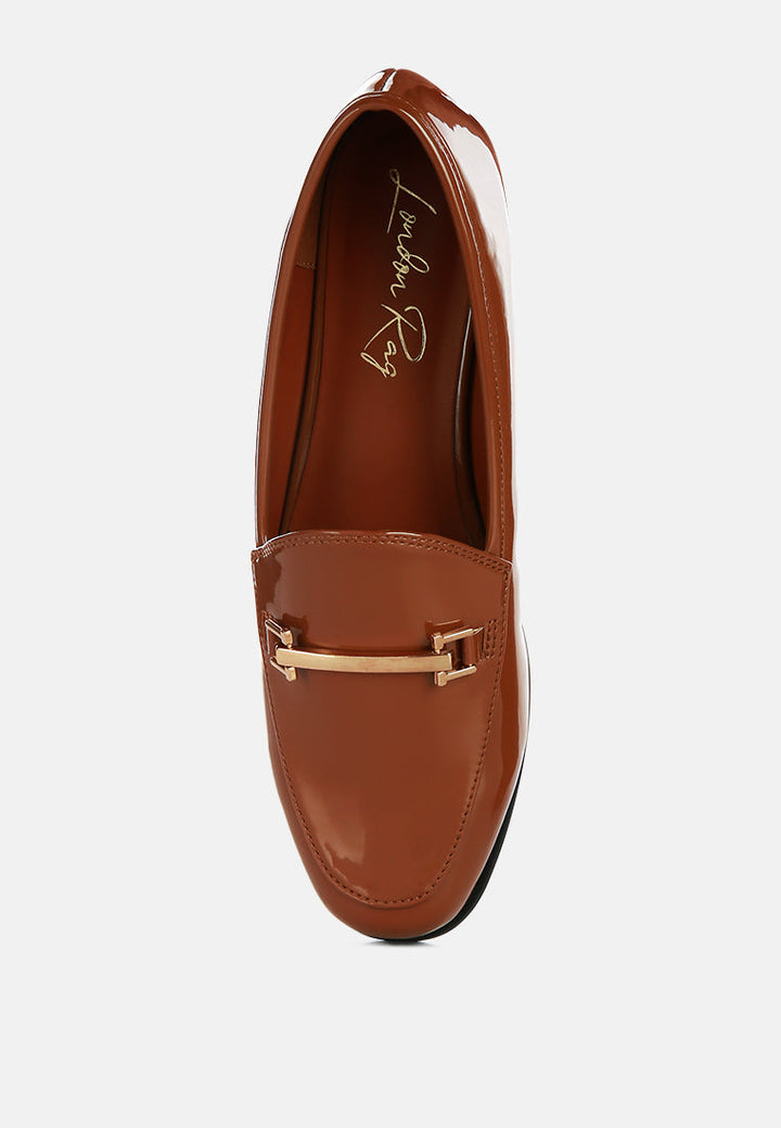 jolan faux leather semi casual loafers by ruw#color_tan
