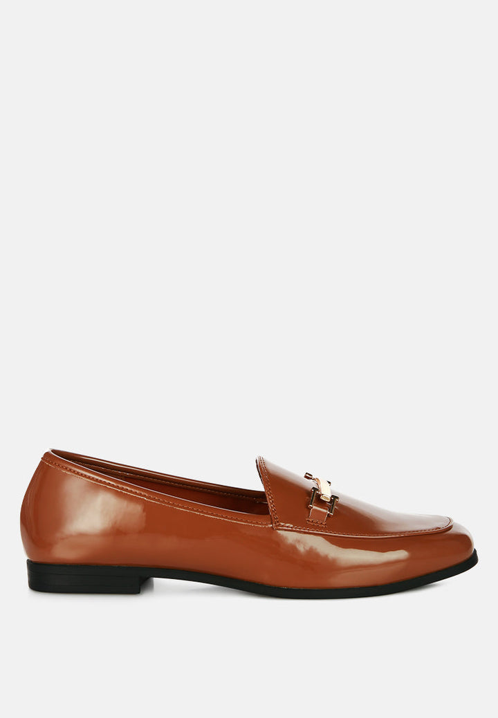 jolan faux leather semi casual loafers by ruw#color_tan