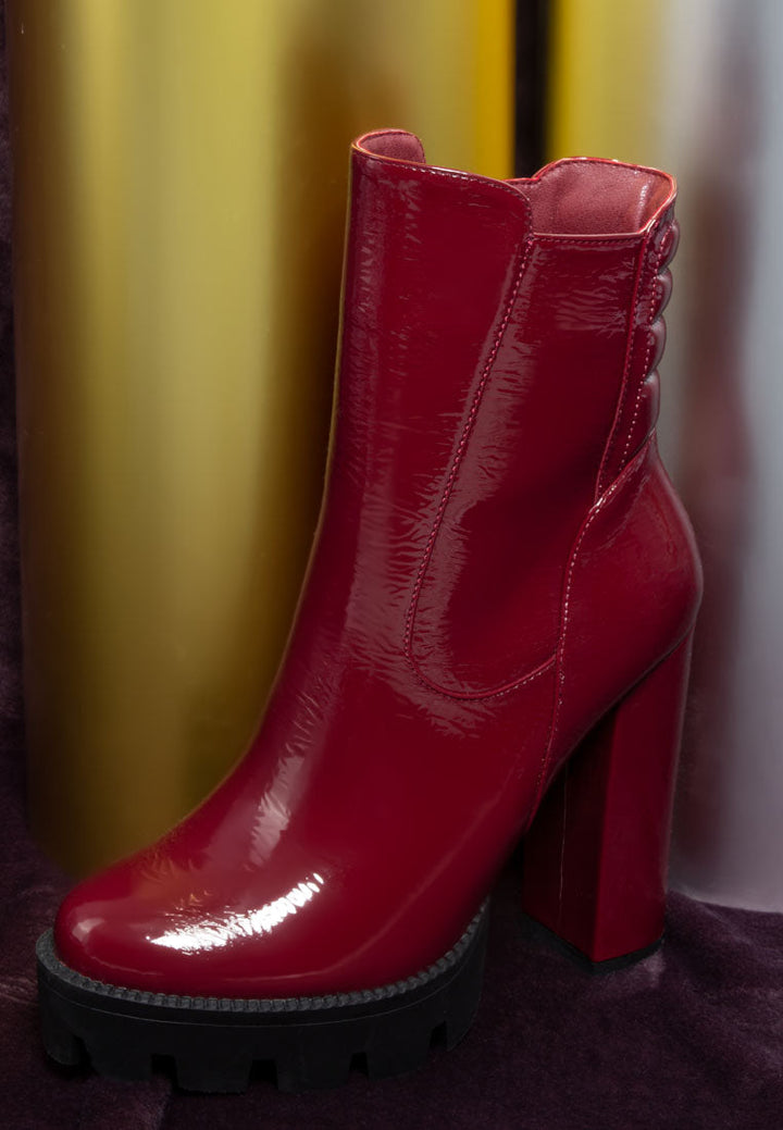 high key collared high heel ankle boot by ruw#color_burgundy