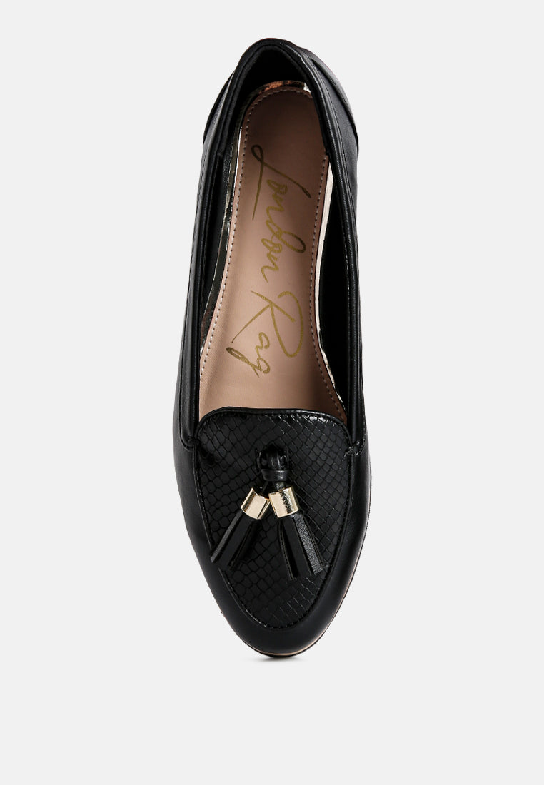 cabbose casual bow loafers by ruw#color_black