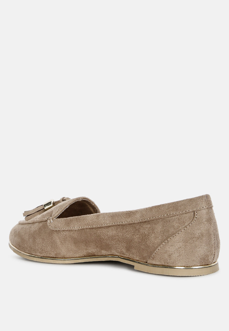 cabbose casual bow loafers by ruw#color_taupe