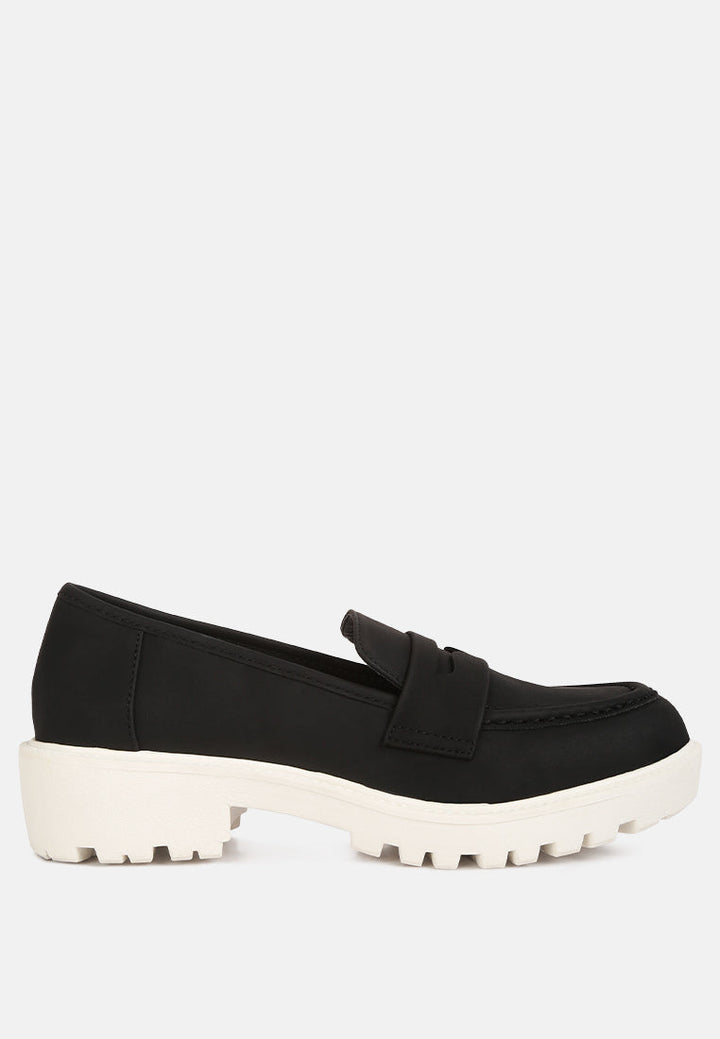 mosly semi casual lug loafer by ruw#color_black