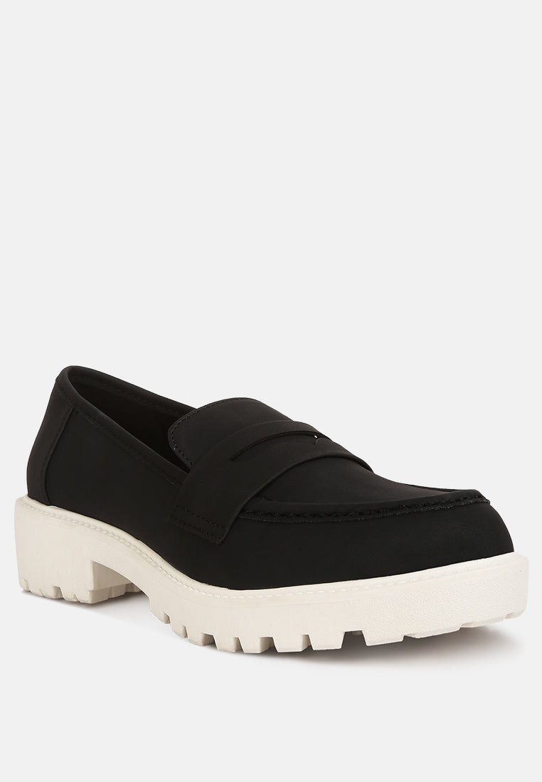 mosly semi casual lug loafer by ruw#color_black