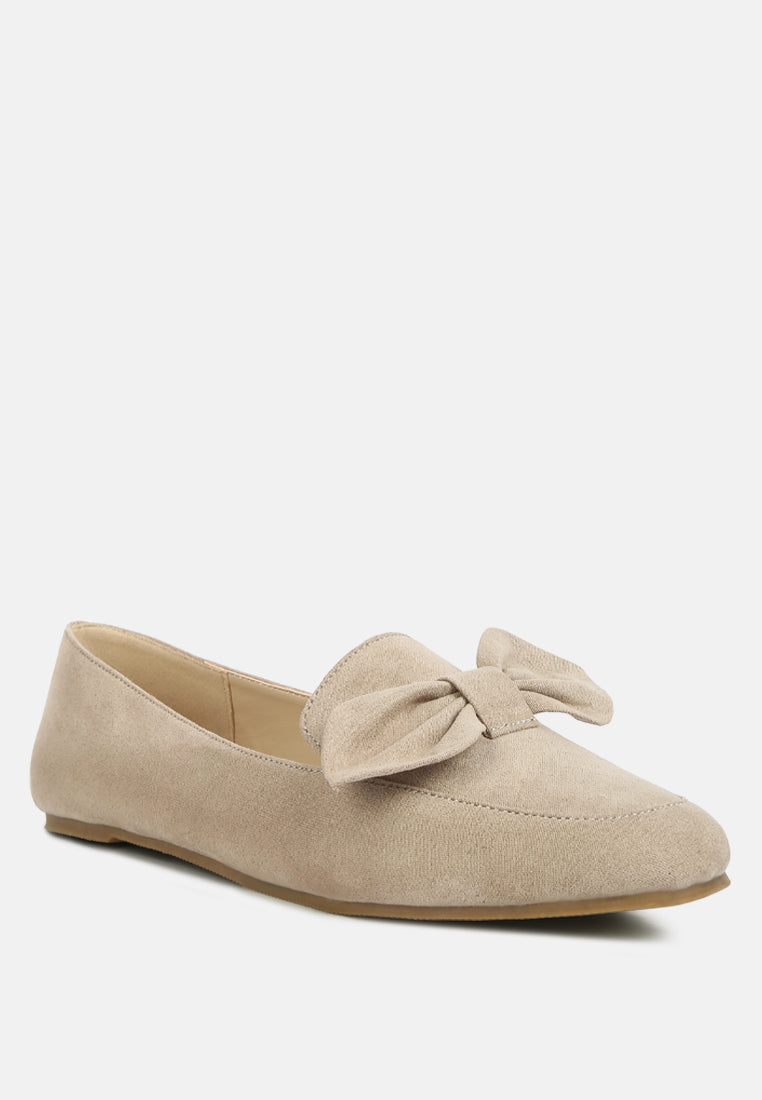remee front bow loafers by ruw#color_tan