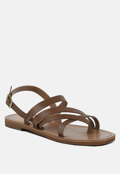 sloana strappy flat sandals#color_tan