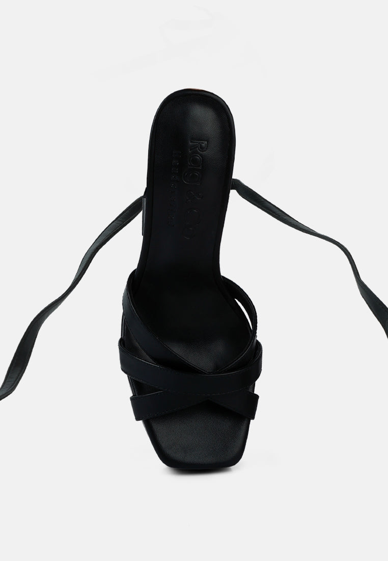 splitsoul lace up high platform sandal#color_black