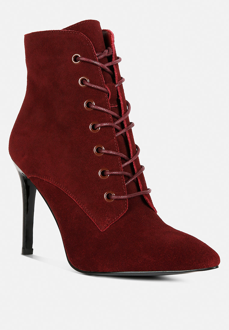sulfur suede leather stiletto ankle boot by ruw#color_burgundy