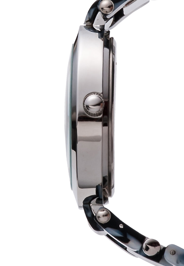 silver leopard round dial women's watch#color_silver-leopard