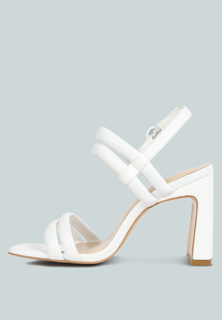 avianna slim block heel sandal by ruw#color_white