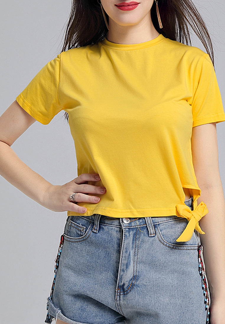 side knot top#color_yellow
