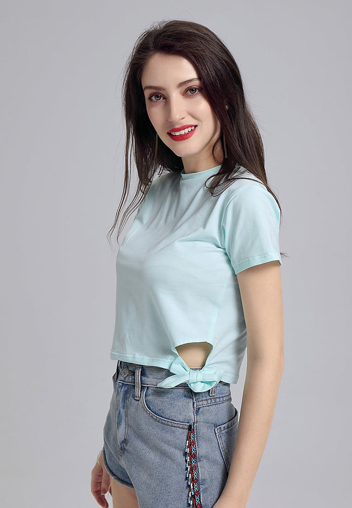 side knot top#color_mint-green