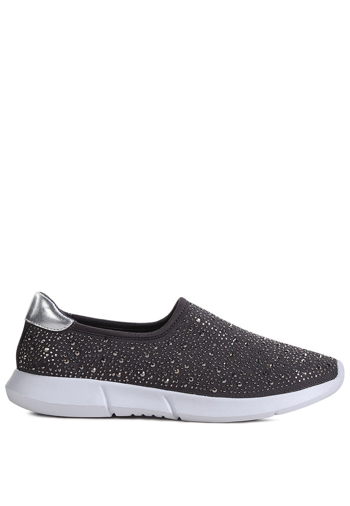 cabello studded slip-on sneakers#color_grey