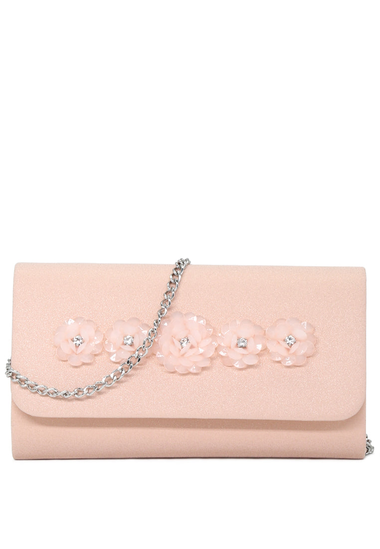 stylish shimmering sling bag#color_nude