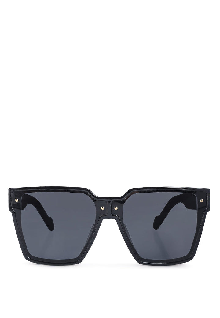 stylish square frame sunglasses#color_black