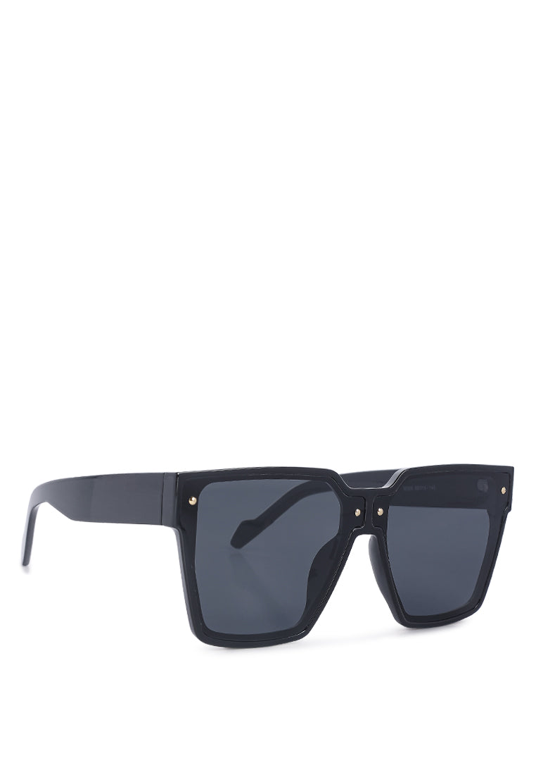 stylish square frame sunglasses#color_black