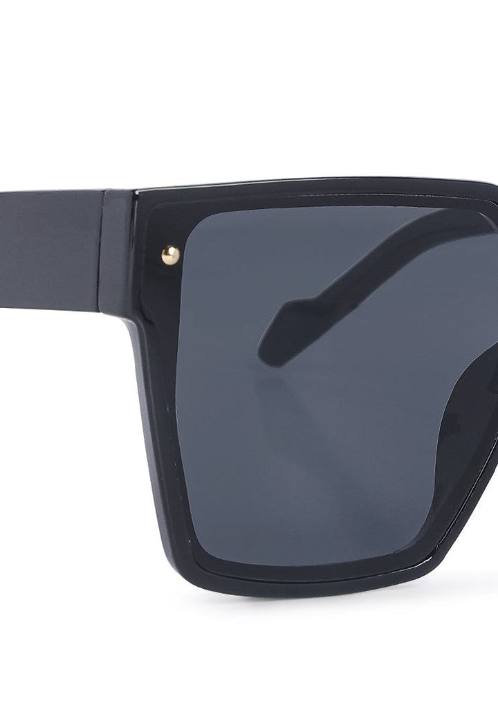 stylish square frame sunglasses#color_black