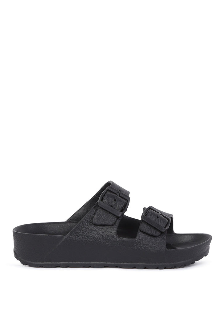 avigayil eva  synthetic slip-on sandals#color_black