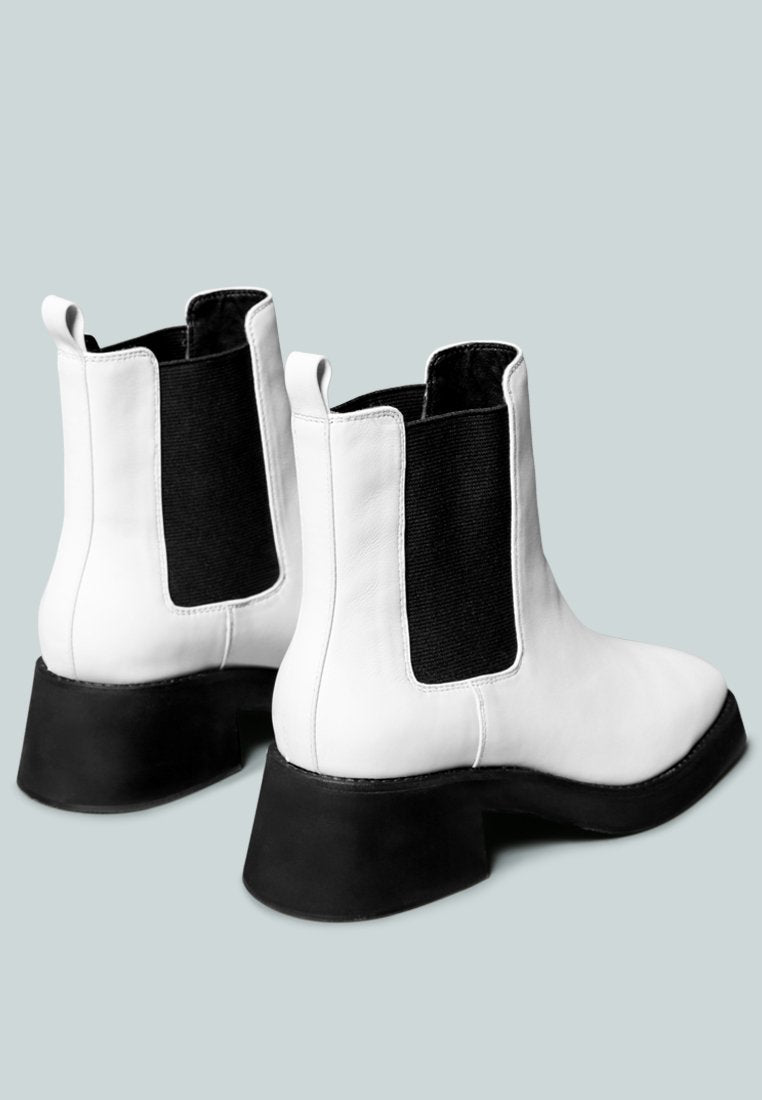 theron chelsea upfront boot#color_white