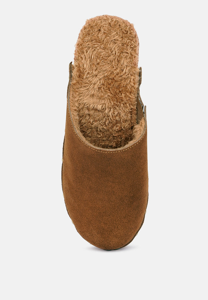 tulley suede clogs mules#color_tan