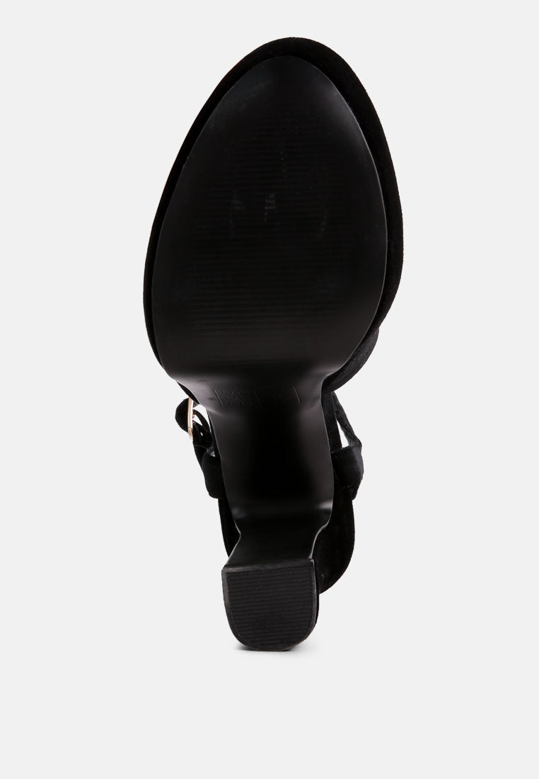 liddel platform heel sandals by ruw#color_black