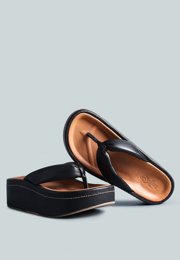 welch thong platform sandals#color_black
