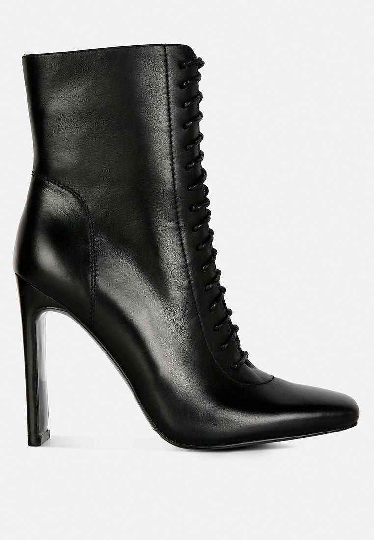 wyndham lace up leather ankle boots by ruw#color_black