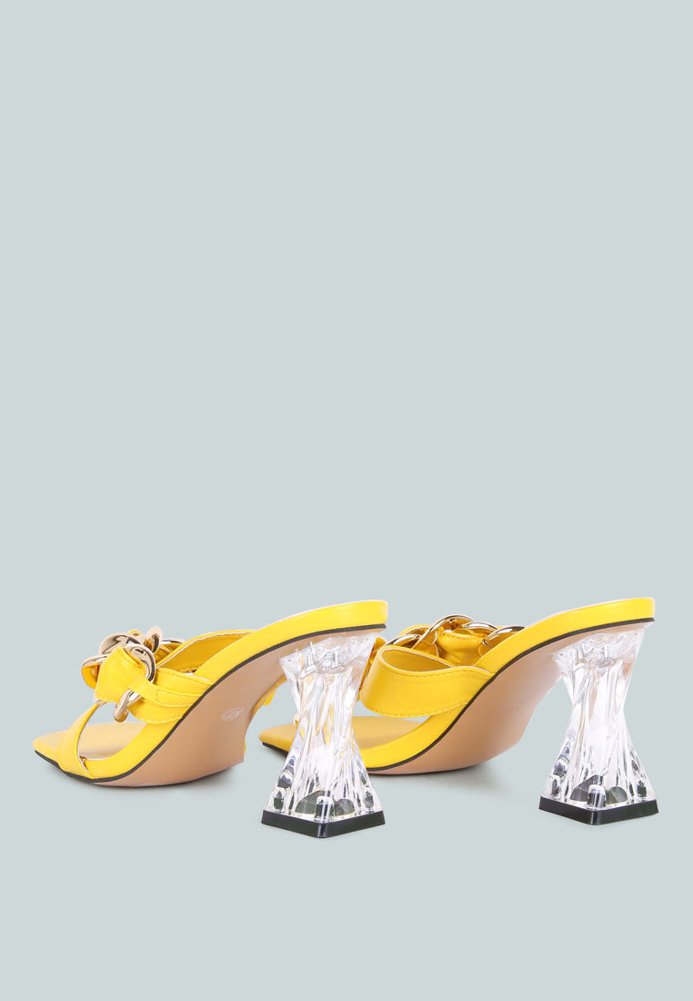 wandy clear crystal mid heel sandals#color_yellow