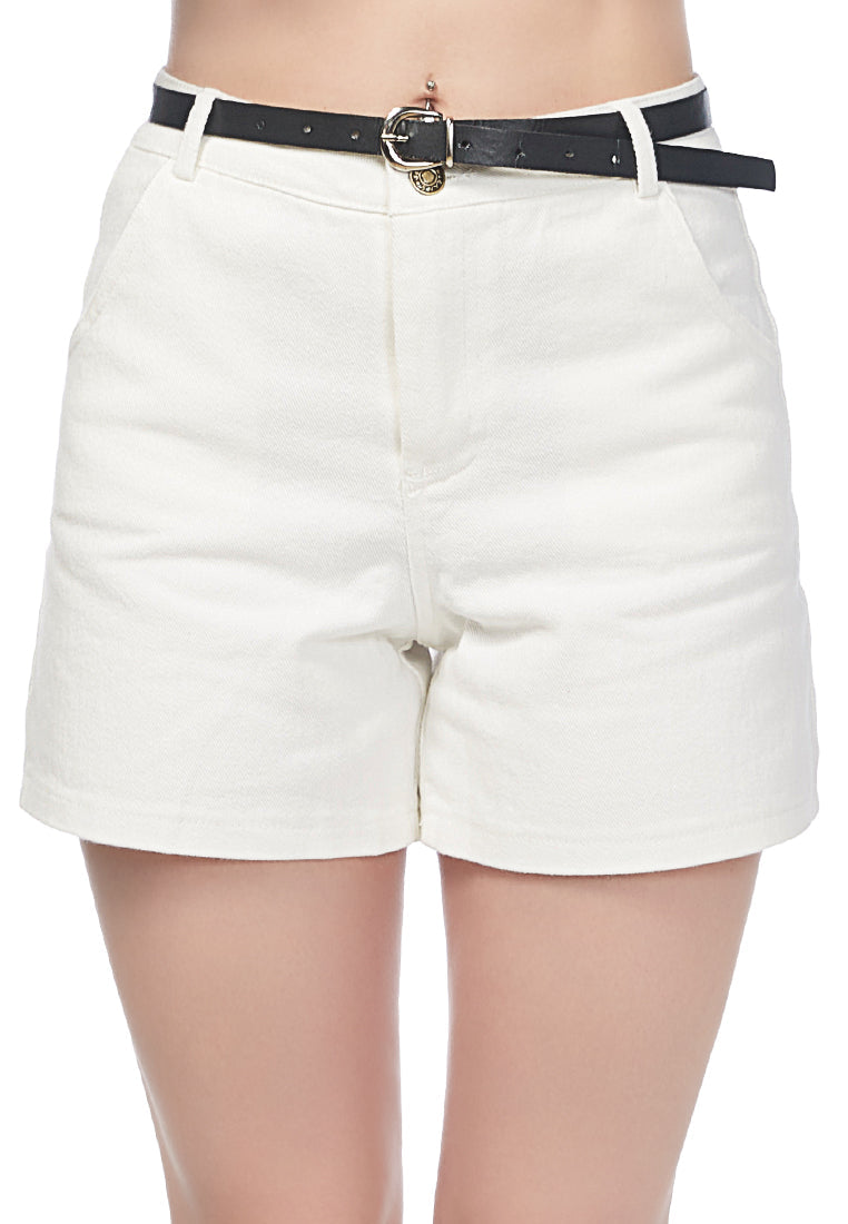 midrise cotton shorts#color_white