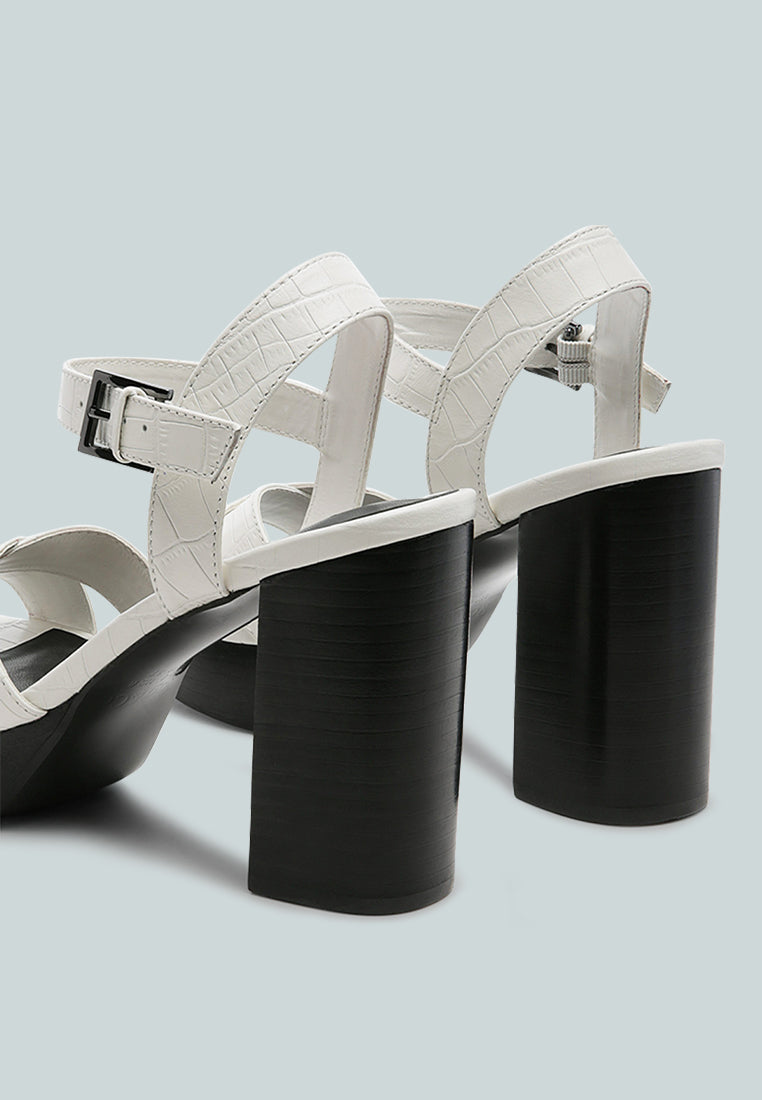 Sandalia bloque chipre tacón alto#color_blanco