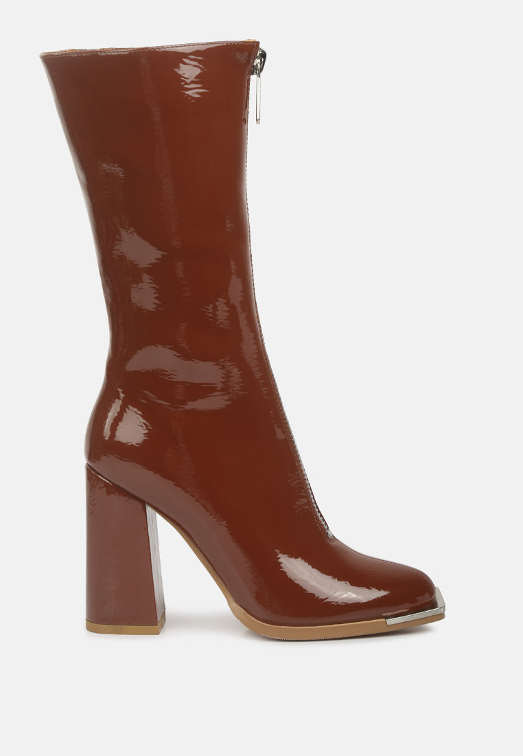 year round high heeled calf boots by ruw#color_tan