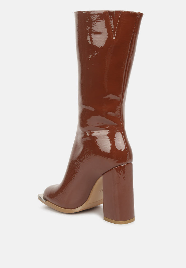 year round high heeled calf boots by ruw#color_tan