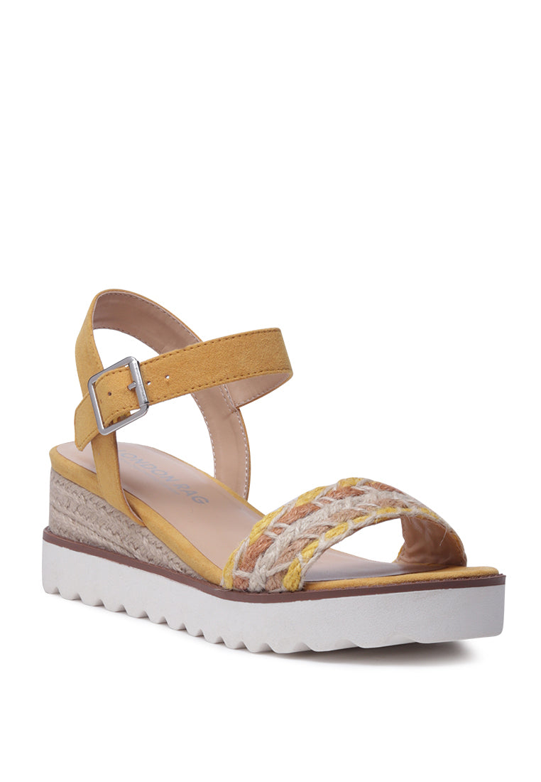 dominga cork wedge sandals#color_yellow