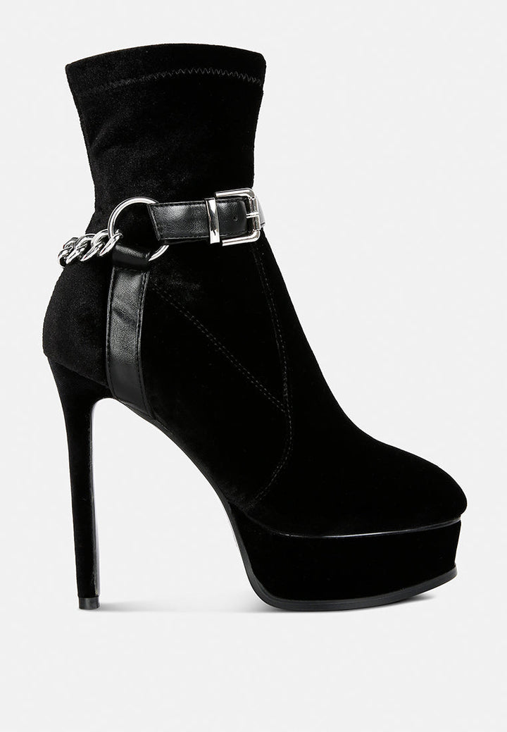 zeppelin high platform velvet ankle boots#color_black