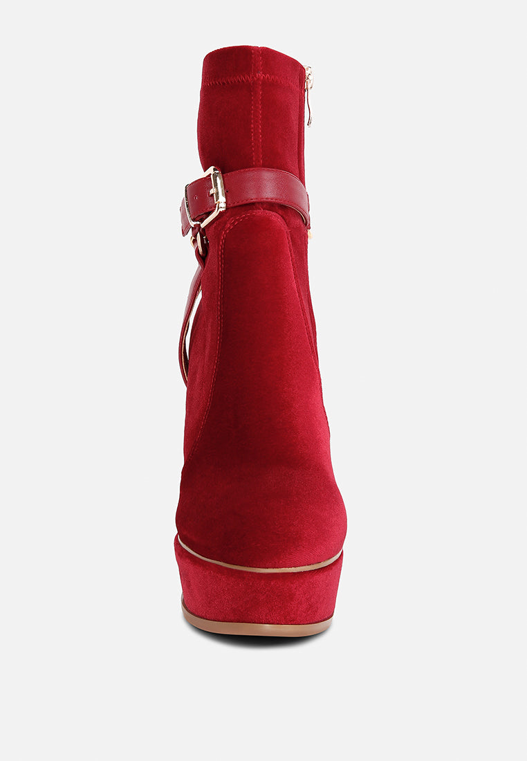 zeppelin high platform velvet ankle boots#color_red