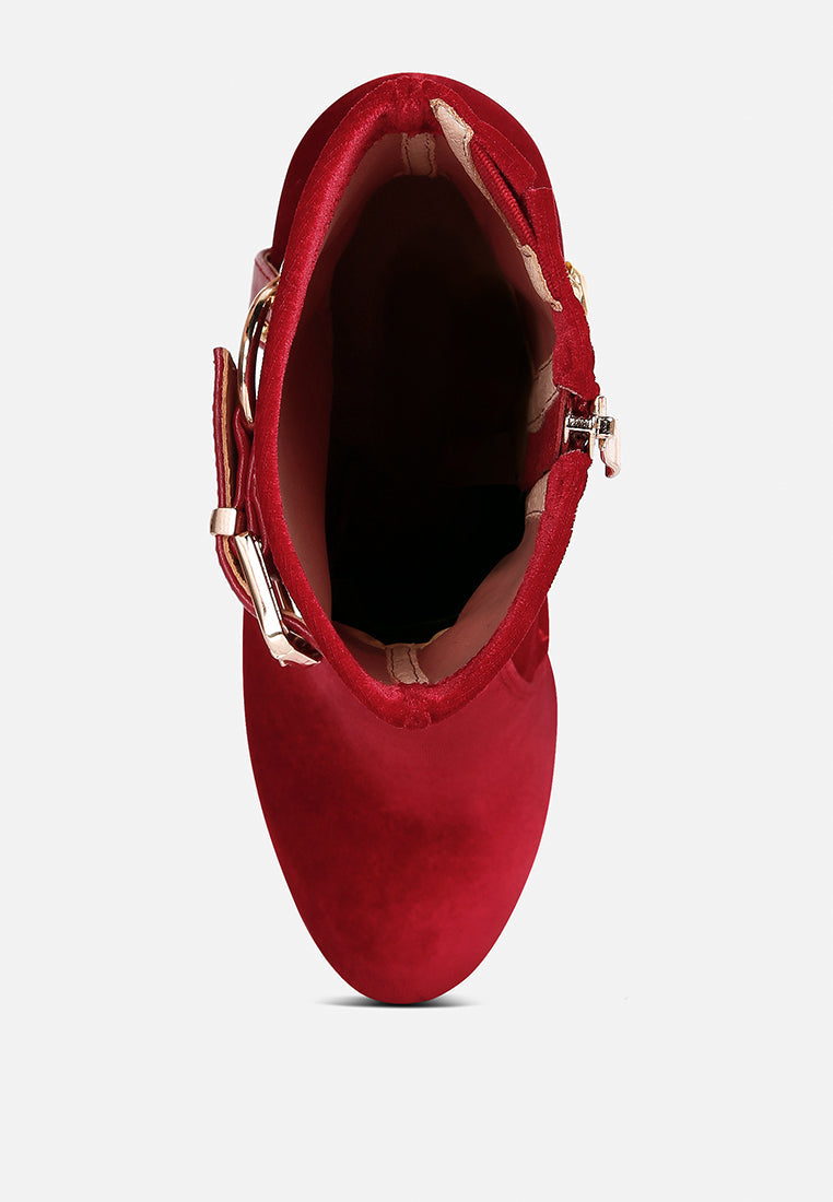 zeppelin high platform velvet ankle boots by ruw#color_red