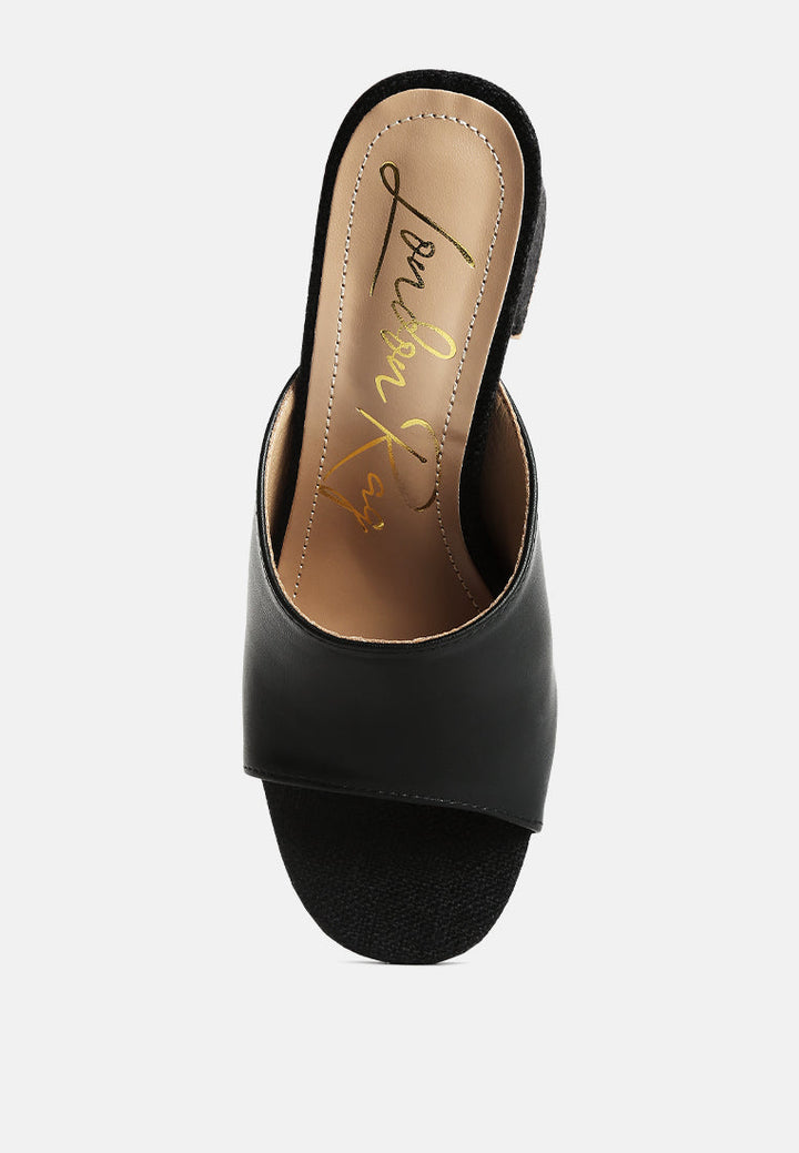 addie block heel slip on sandals by ruw#color_black