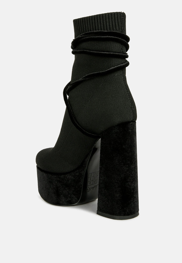 after pay high heel velvet knitted boot by ruw#color_black