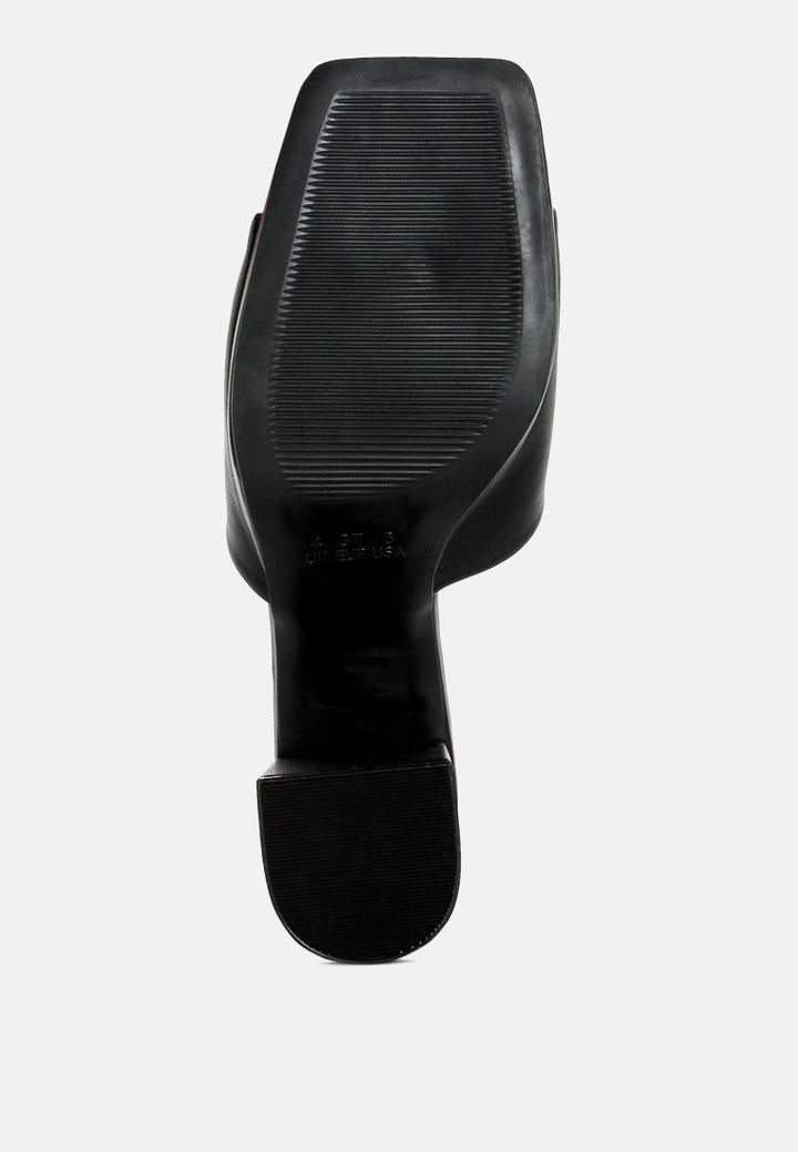 artemisa block heel slip on sandals by ruw#color_black
