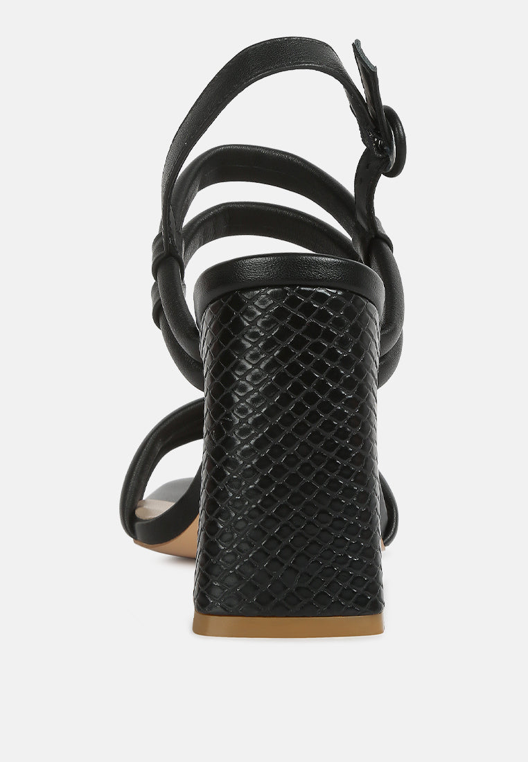 avianna slim block heel sandal by ruw#color_black