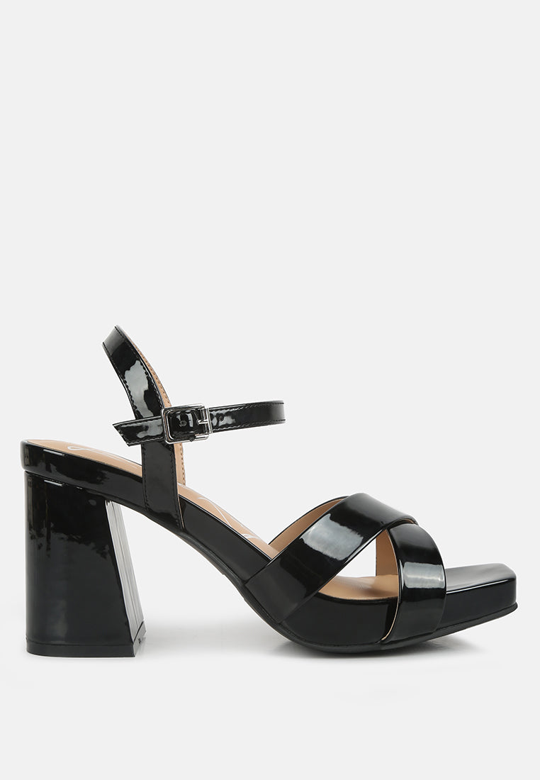 baxter criss cross block heels sandals by ruw#color_black
