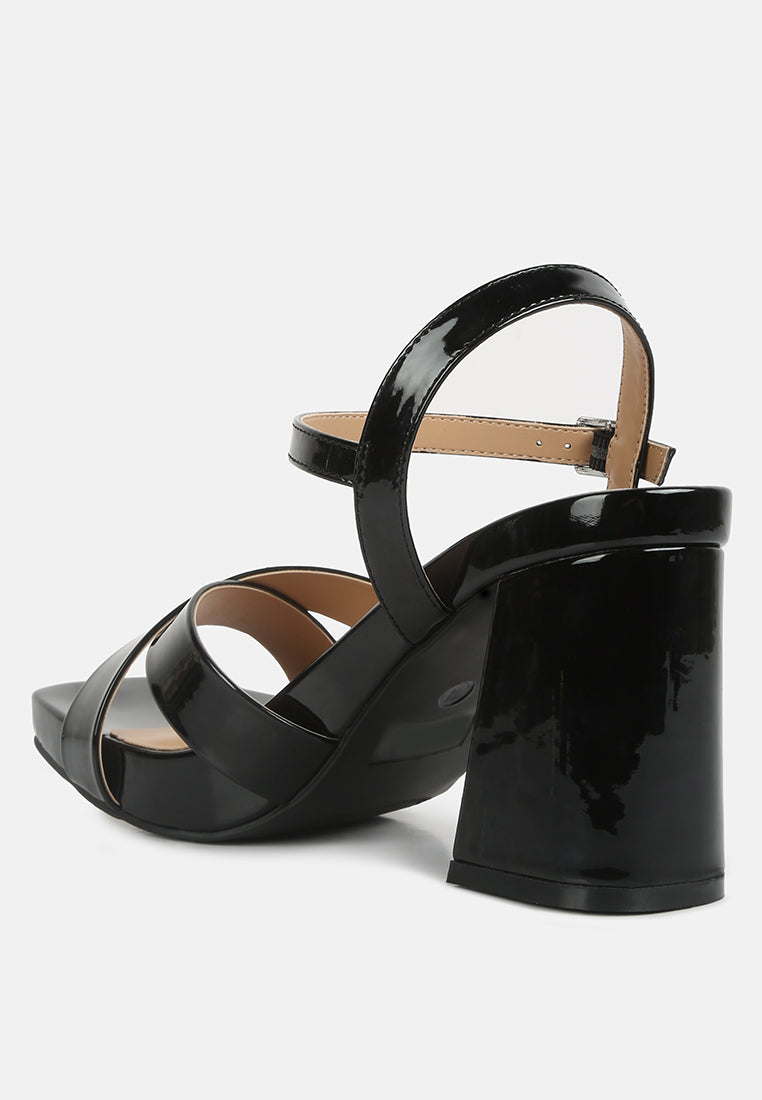 baxter criss cross block heels sandals by ruw#color_black