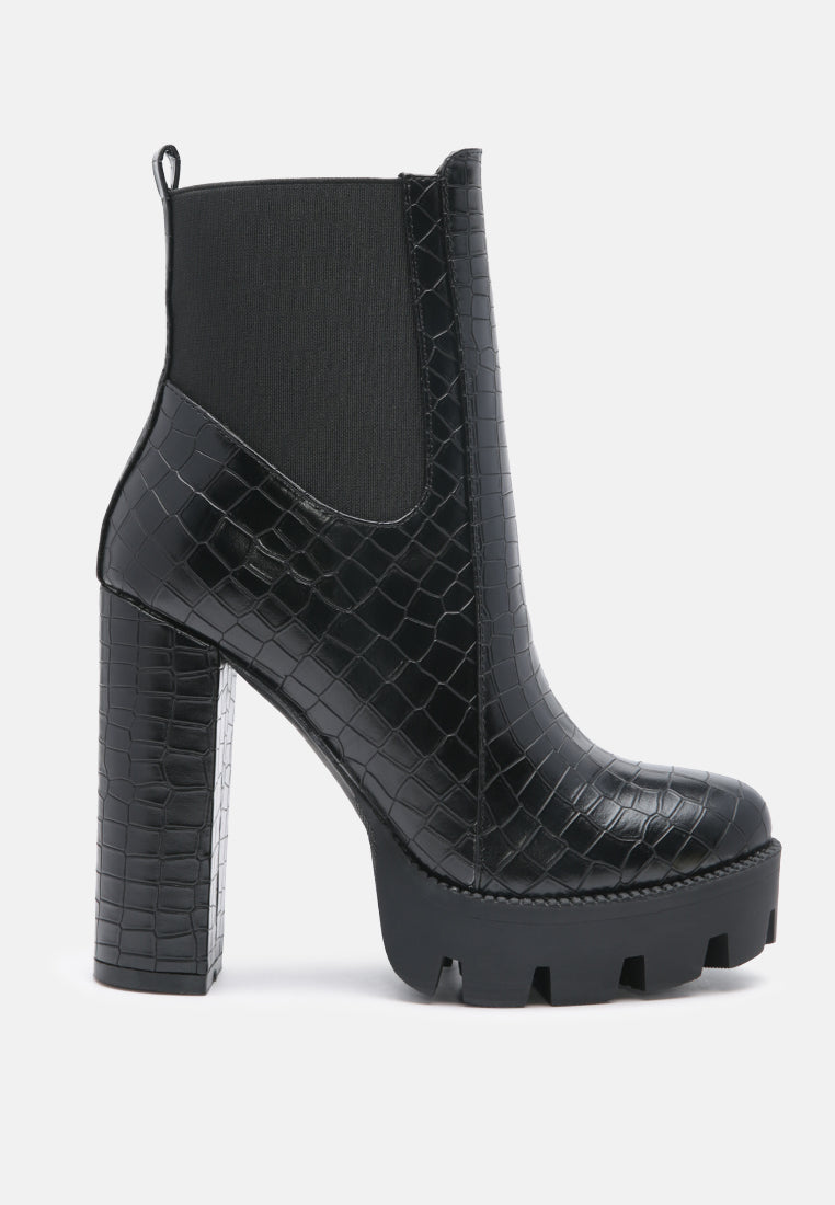 beatriz croc print block heel ankle boots by ruw#color_black
