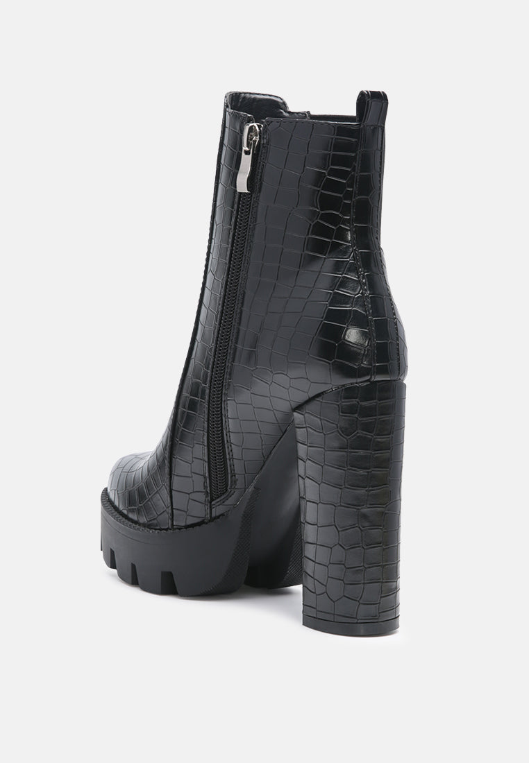 beatriz croc print block heel ankle boots by ruw#color_black