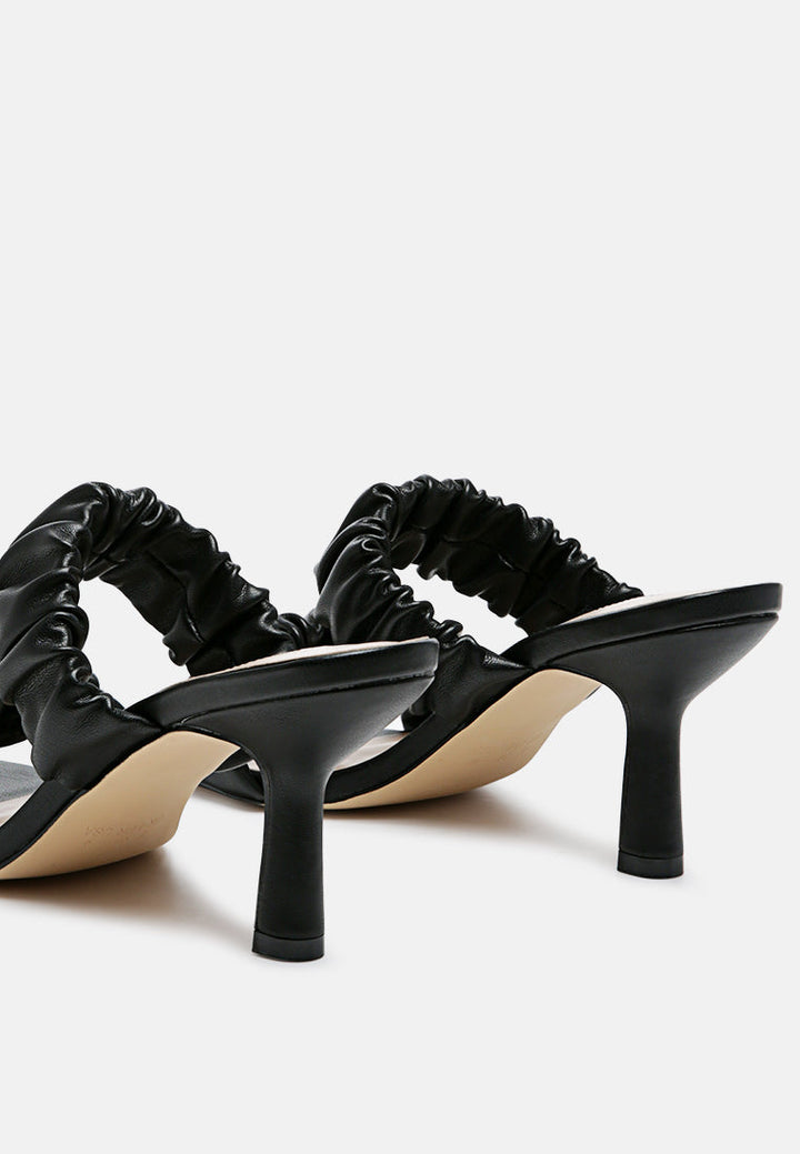 lady lynn gather around slip-on heeled sandals by ruw#color_black