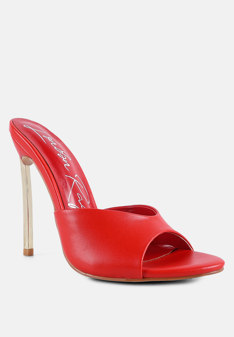 bff choice slip-on stiletto sandals " by ruw#color_red