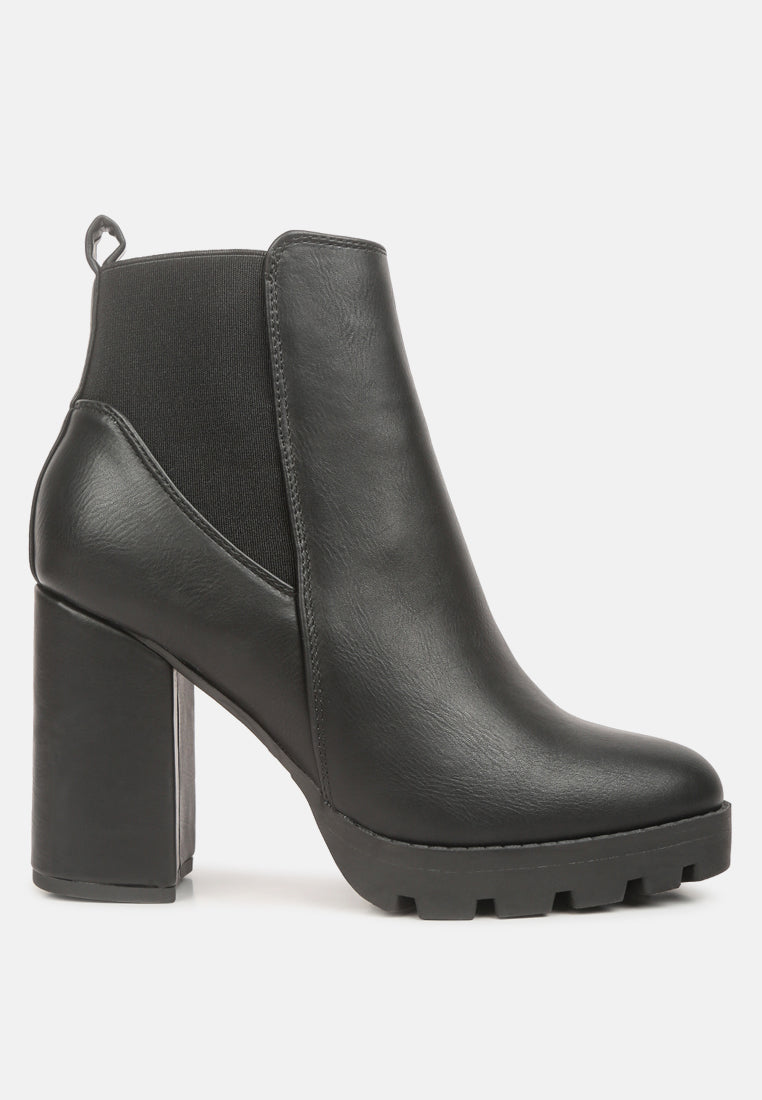 bolt block heeled chelsea boots by ruw#color_black