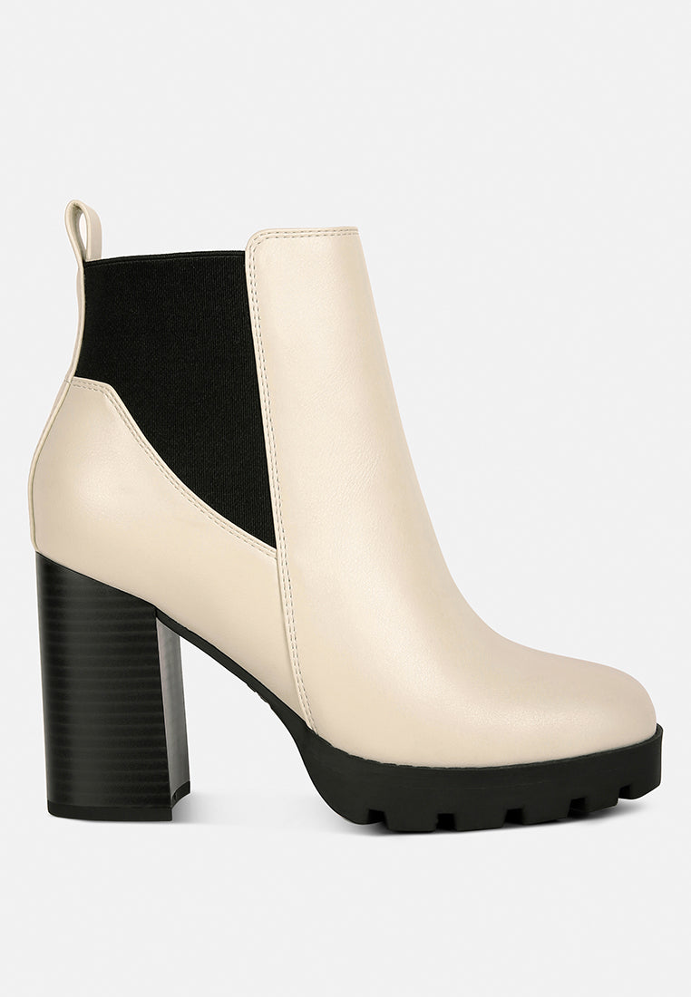 bolt block heeled chelsea boots by ruw#color_beige