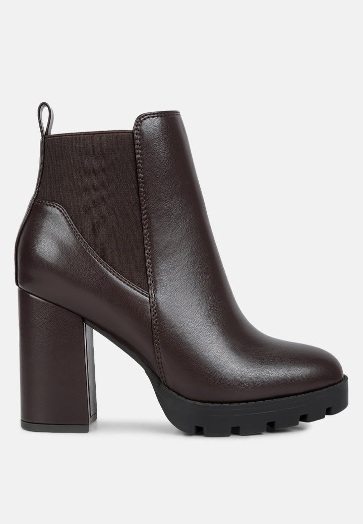 bolt block heeled chelsea boots by ruw#color_brown